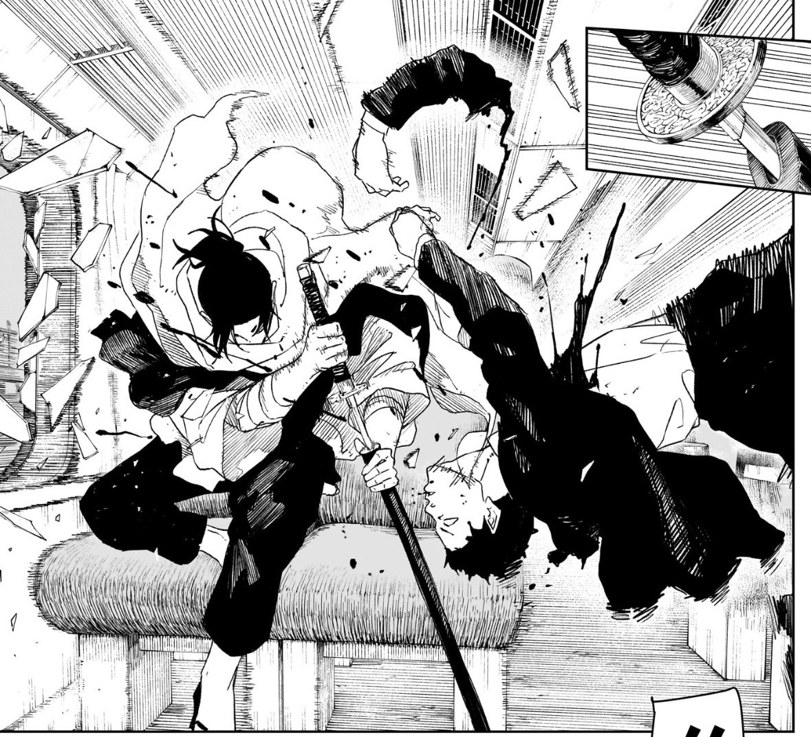 カグラバチの居合斬り、座村さんと漆羽さん同じアングルとポージング