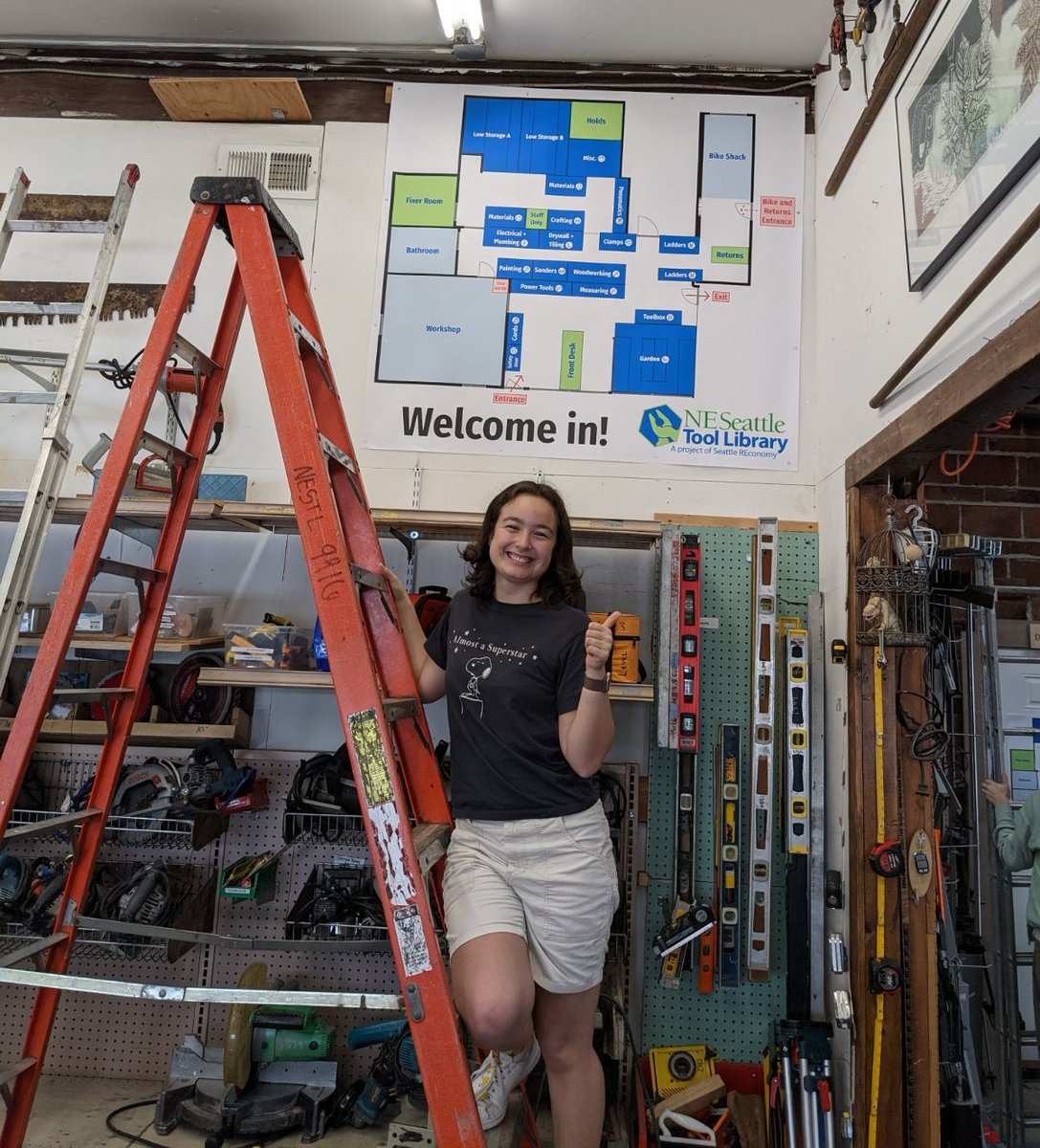 NE Seattle and Shoreline Tool Library (@seattlereconomy) on Twitter photo Ava and her <a href="/hcdeUW/">UW Human Centered Design & Engineering (HCDE)</a> capstone team from <a href="/UW/">University of Washington</a> made this awesome sign for us to help folks navigate the NE Seattle Tool Library! 🗺 Ava and her <a href="/hcdeUW/">UW Human Centered Design & Engineering (HCDE)</a> capstone team from <a href="/UW/">University of Washington</a> made this awesome sign for us to help folks navigate the NE Seattle Tool Library! 🗺