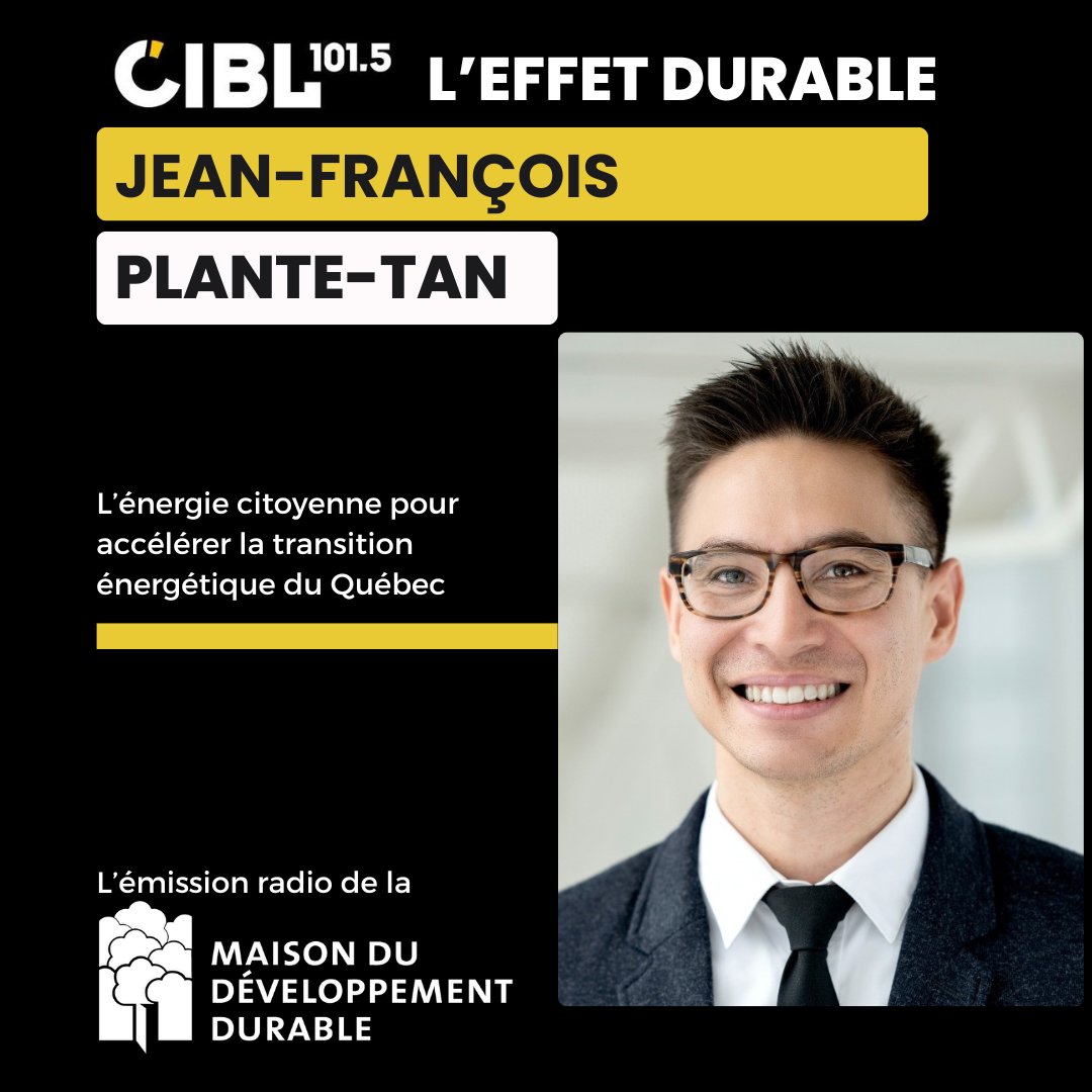 C'est mardi, et on fait quoi le mardi ? On syntonise au 101,5 fm pour une autre émission marquante de l'Effet durable, émission de la Maison du développement durable, animée par Maude Desbois à CIBL 101,5. 😱😱😱