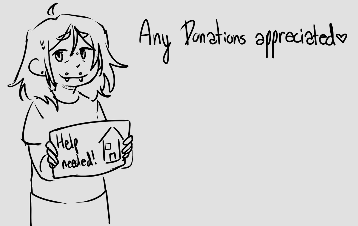 If you wanted to know why I'm sparse with my drawings, my family is at risk with homelessness, and I'm working full time to support us. Any Donations to my Kofi means the world to me <3 
ko-fi.com/dustshine