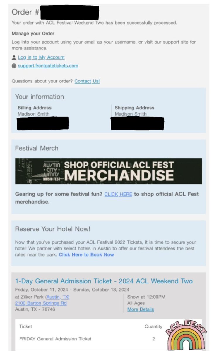 mad_smitty's tweet photo. Selling 2 ACL Friday weekend 2 GA Tickets!!! DM if interested https://t.co/0tmUvRgRVR