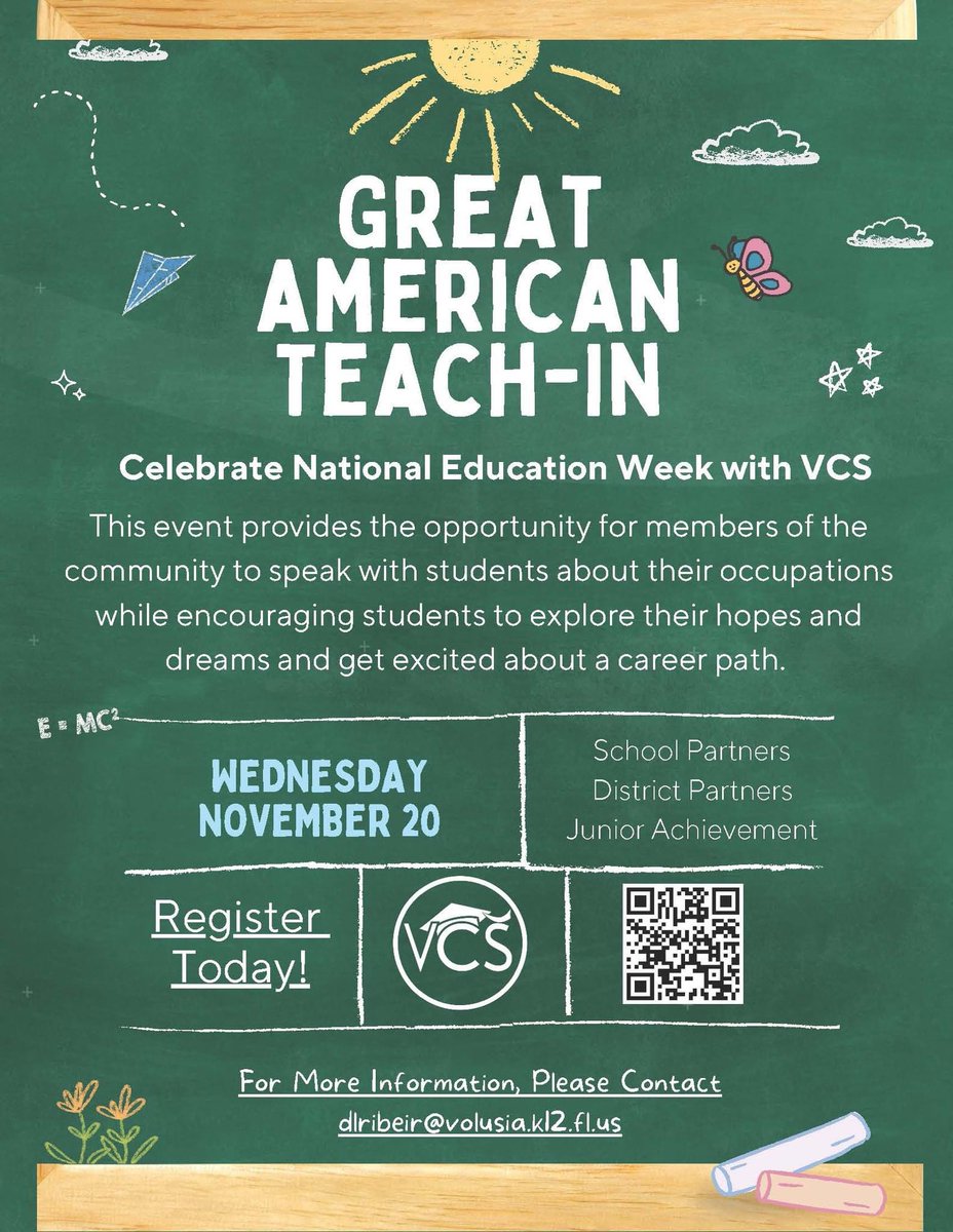 We are looking for community members that are interested in coming to talk about their career. We want to set our students up for success, and what better way than to show them how rewarding different occupations can be! If you are interested, use the registration link below!
