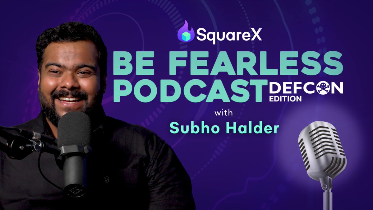 SquareX (@getsquarex) on Twitter photo #BYOD is becoming the norm, but do you know its risks? Subho Halder (<a href="/sunnyrockzzs/">Subho Halder ๐จ๐ฝโ๐ป</a>), co-founder & CISO of @Appknox, breaks down the challenges + his advice for tackling them in this episode of the Be Fearless Podcast with <a href="/shouryaps/">Shourya Pratap Singh</a>: youtube.com/watch?v=6N7Josโฆ #BYOD is becoming the norm, but do you know its risks? Subho Halder (<a href="/sunnyrockzzs/">Subho Halder ๐จ๐ฝโ๐ป</a>), co-founder & CISO of @Appknox, breaks down the challenges + his advice for tackling them in this episode of the Be Fearless Podcast with <a href="/shouryaps/">Shourya Pratap Singh</a>: youtube.com/watch?v=6N7Josโฆ