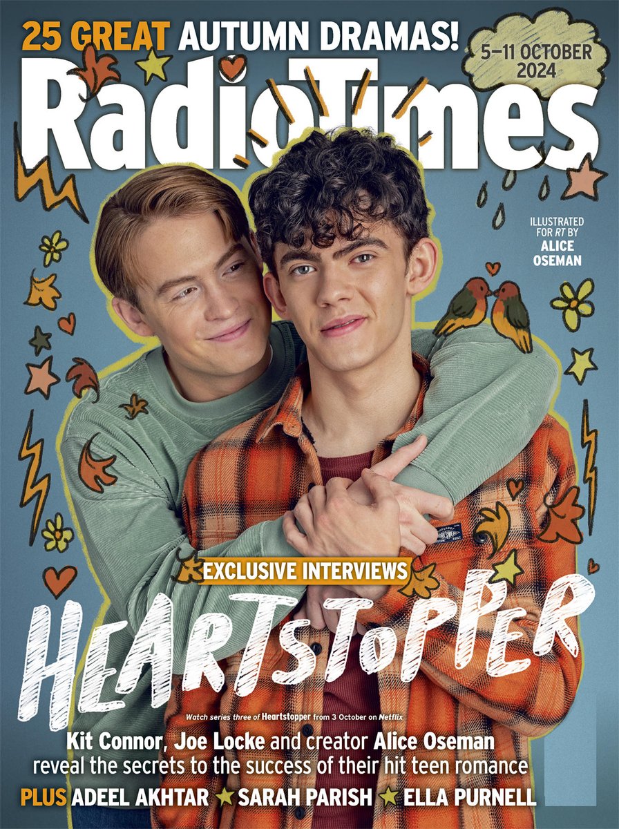 joe locke and kit connor on the cover of radio times