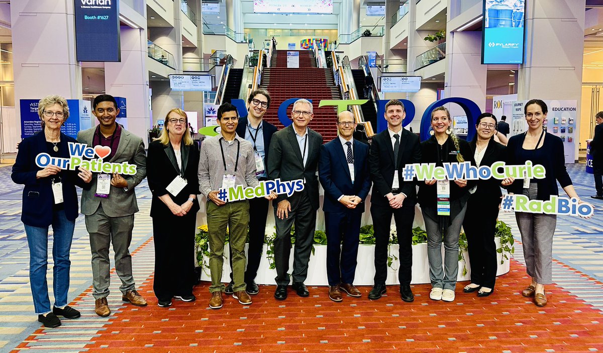 DrLydiaJWilson's tweet photo. TJU Physics (and friends) are taking #ASTRO24 by storm! @KimmelCancerCtr @fmourtad @jeniav5 #TJUMARLY https://t.co/iWK02OM2tB