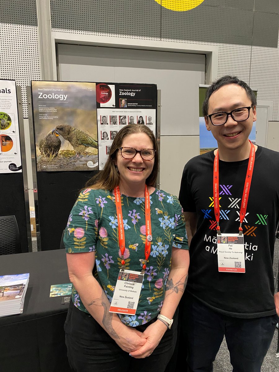 Royal Society Te Apārangi (@royalsocietynz) on Twitter photo Excited to be at #ISBE2024! Visit the RSNZ booth for a free hard copy of our latest Animal Behaviour special issue, learn about the NZJZ Call for Associate Editors, or chat about publishing with RSNZ journals. See you there! <a href="/cpaintingnz/">Dr Chrissie Painting 🍉🏳️⚧️🏳️🌈</a> Excited to be at #ISBE2024! Visit the RSNZ booth for a free hard copy of our latest Animal Behaviour special issue, learn about the NZJZ Call for Associate Editors, or chat about publishing with RSNZ journals. See you there! <a href="/cpaintingnz/">Dr Chrissie Painting 🍉🏳️⚧️🏳️🌈</a>