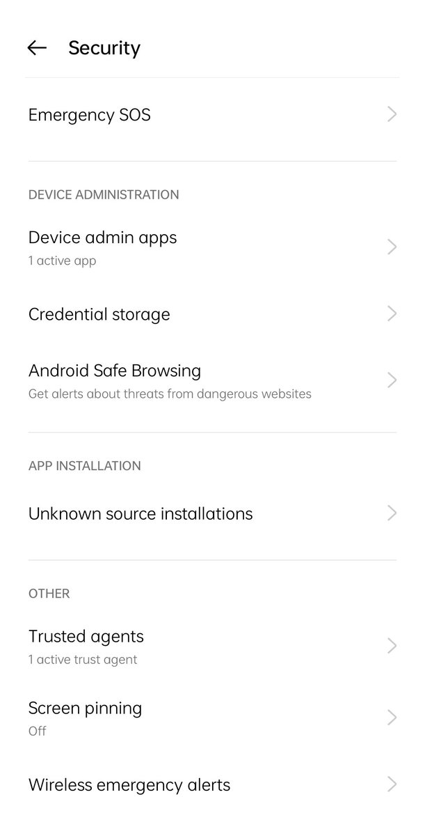 innovacommunity's tweet image. Android safe browsing diaktifkan & unknown install app di disable.
