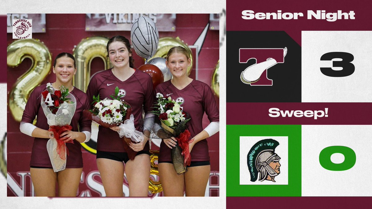 Senior Night done right! 🧹🧹🧹