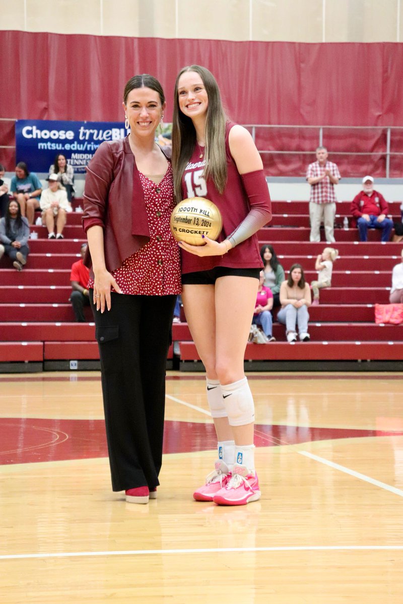 We celebrated some milestones tonight! <a href="/alyssab2025/">Alyssa Burns</a> &amp; <a href="/Ashleetsmith/">Ashlee</a> got their golden 🏐s! Alyssa got her 1000th career assist last YR &amp; 2000th this season. Ashlee got her 1000th career kill! We are so proud of your accomplishments!! ❤️💛<a href="/RiverdaleHighTN/">Riverdale HS</a> <a href="/RHS_SID/">David Limbaugh</a> <a href="/RHS_sports/">RiverdaleSports</a>