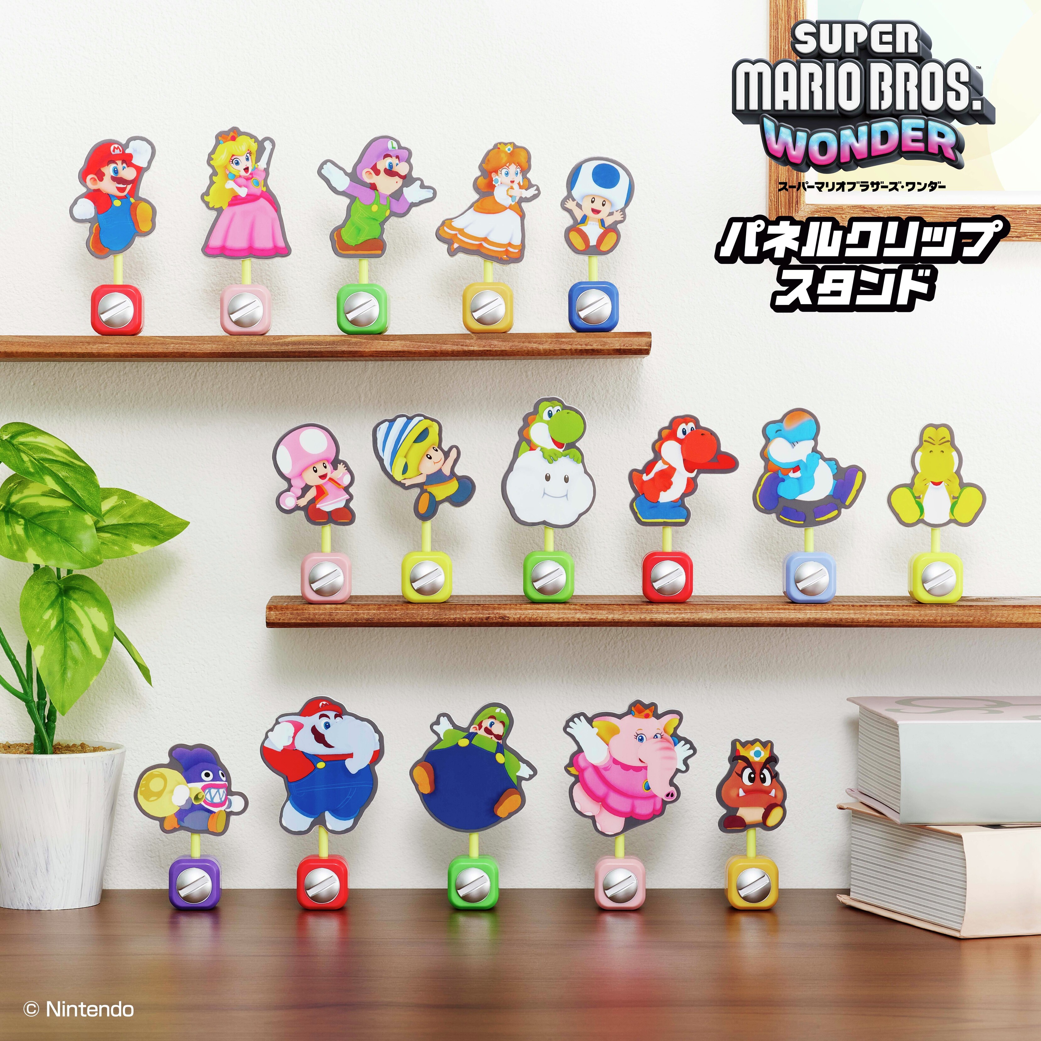 スーパーマリオブラザーズ ワンダー パネルクリップスタンド