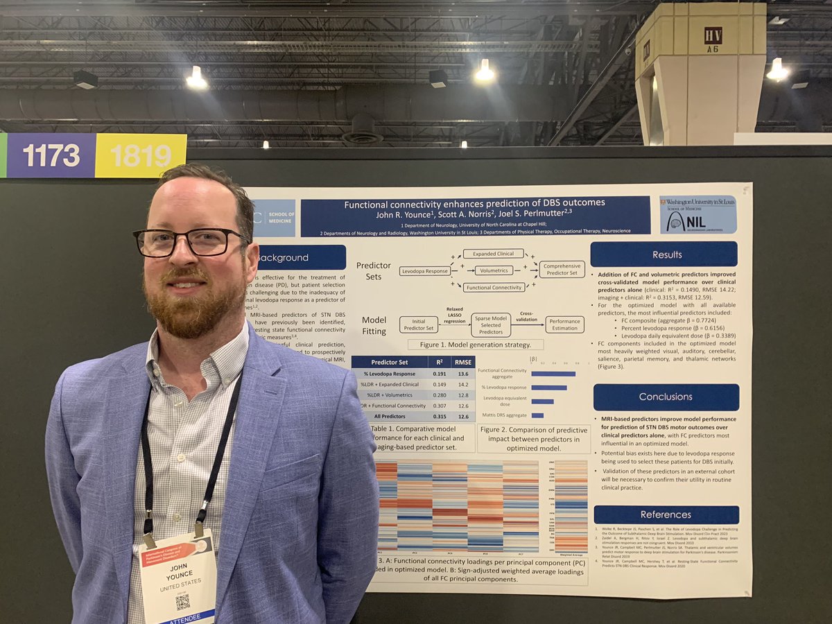 NinaBrowner's tweet photo. Highlights from #MDSCongress: fun time catching up with old friends, being amazed by the wide variety of science during poster sessions (but craving guided poster tours 👀@movedisorder) and cheering on my super⭐️ colleagues as a #proudChief @UNCneurology. #supportisaverb https://t.co/JbwP9QsMkM