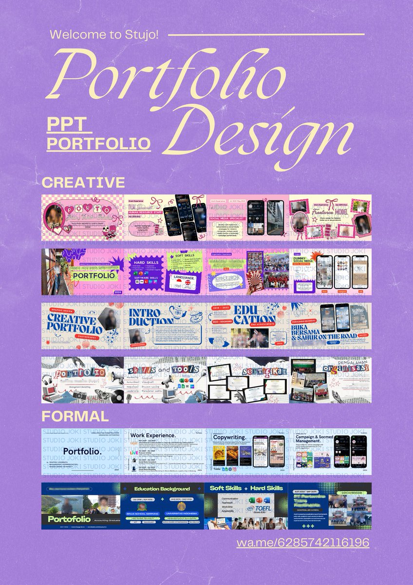 studio_joki's tweet photo. kita open yaa  jasa design flyer, brosur, banner, backdrop, feed ig, ppt, portfolio atau custom design lain aku open yaa langsung wa ajaa buat tanya tanya  https://t.co/ywJYmcs9pq 

#jasadesign #jasaedit #jokitugas #jokippt #jokidesign #zonaba #zonauang #zonajajan https://t.co/m5fmKbSslh