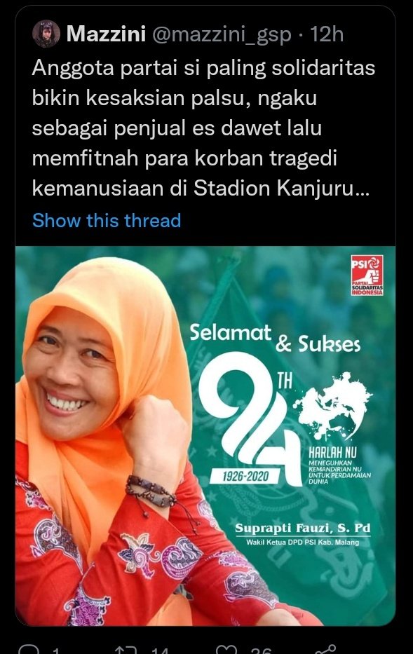 PineksoRoyi1's tweet photo. Mengingat #TragediKanjuruhan, teringat juga upaya fitnah via hoax yg dibuat orang ini dan gerombolannya 😡🙄🤨....#JusticeForKanjuruhan #MenolakLupa135 https://t.co/9idVTdpg0M
