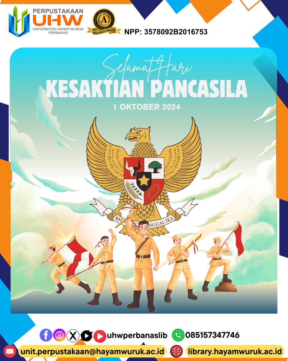 uhwperbanaslib's tweet photo. #harikunjungperpustakaan #literasi #buku #library #perpustakaandigital #indonesia #perpustakaannasional #pustakawan #salamliterasi #ebook #ayomembaca #membaca #pustakabergerak #perpus #bookstagram #bukuonline #ayokeperpustakaan #baca #UniversitasHayamWurukPerbanas https://t.co/iftguDtGx7