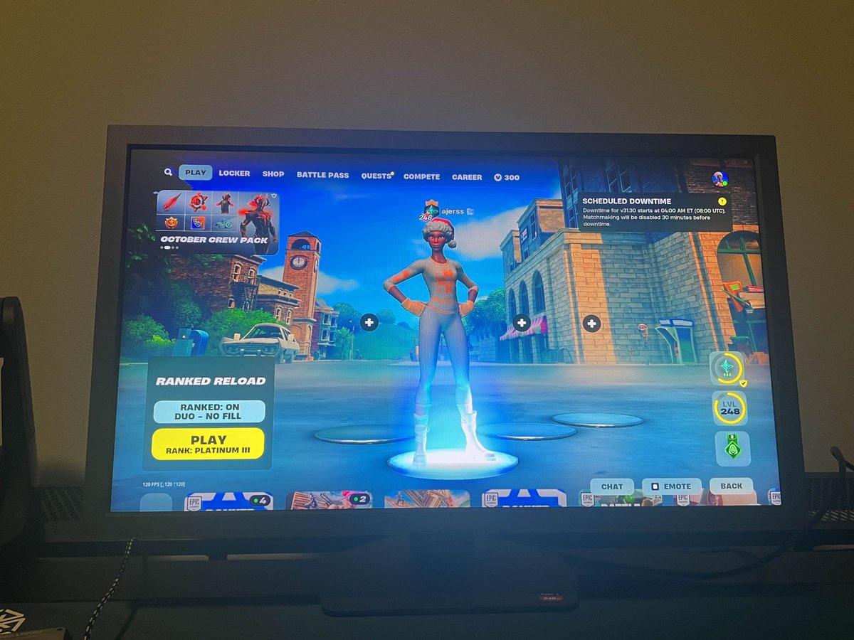 Massive shoutout to <a href="/ZOWIEbyBenQUSA/">ZOWIE Esports North America</a> for sending me their new 540hz monitor and the U2 mouse and peripherals, the monitor is so clean and the refresh rate is insane for fortnite.