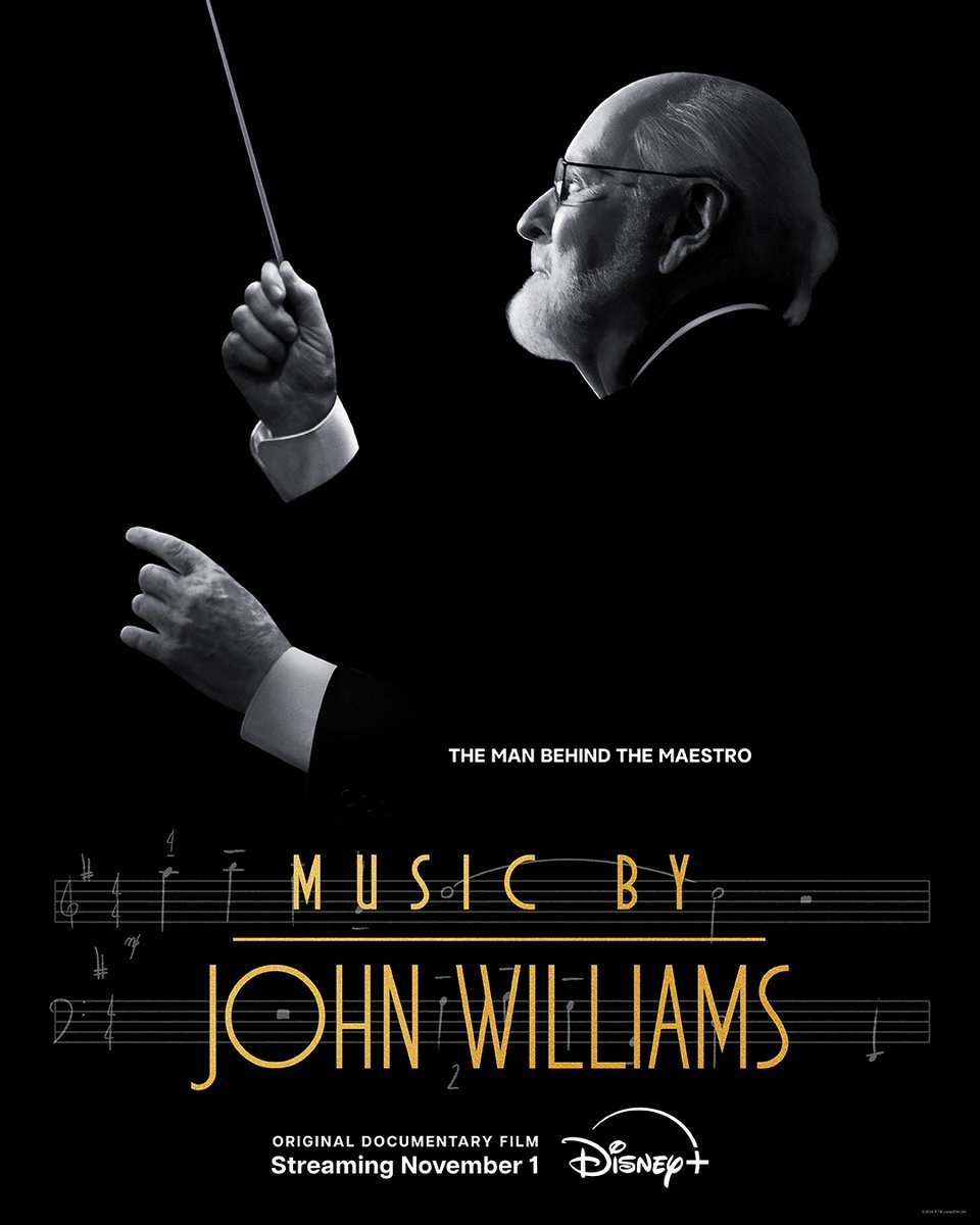 Music By John Williams, an all-new documentary, streaming November 1 on <a href="/DisneyPlus/">Disney+</a>.