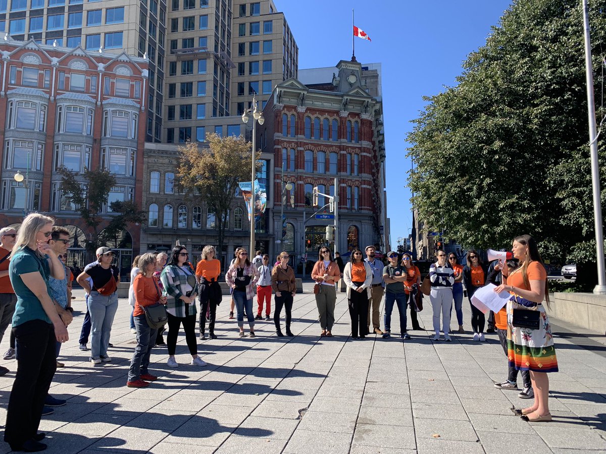 Thank you <a href="/A7G_Official/">A7G</a> for hosting the Reconciling History Tours of downtown Ottawa today. Very informative and lots to reflect upon. Thanks for your emotional labour and sharing your knowledge and stories with us.