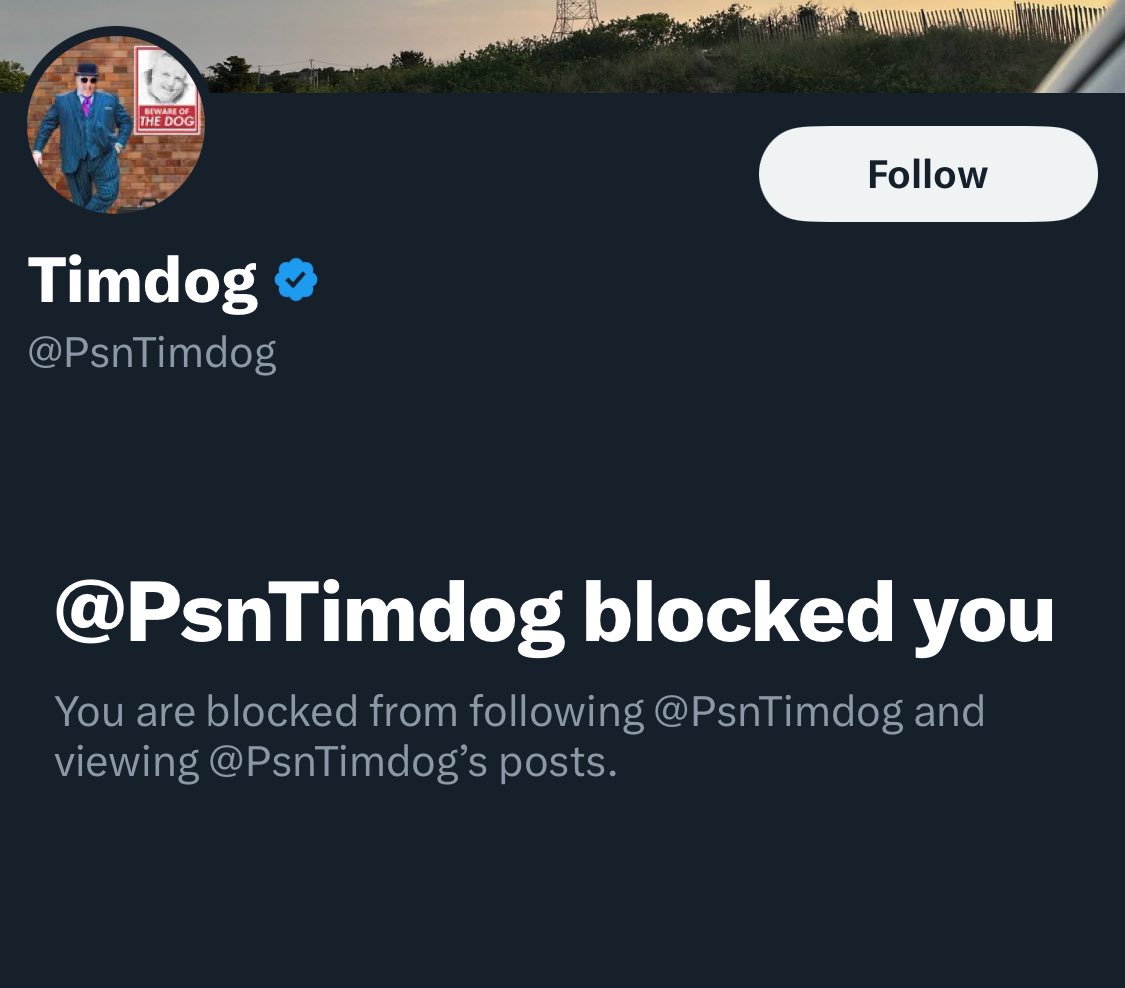 From follower to foe. I guess the novelty wore off for my counterpart. Still ✌🏻and💚 over here man.