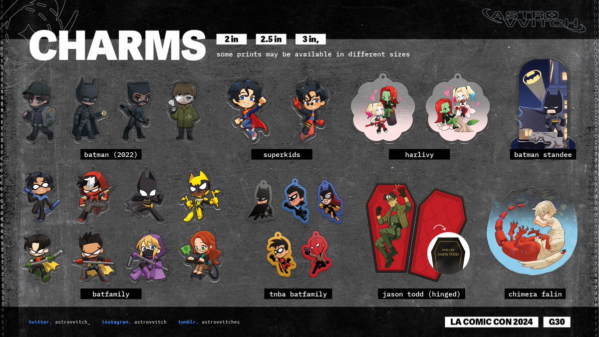 —【LACC Catalogue • Artist Alley G30】 

 its lacc season again! i will be here oct 4-6 with my bestie <a href="/kelchenarts/">kels 🍀</a> 8)

lots of new things yipee! see you soon!!

#LACC2024 #LAComicCon