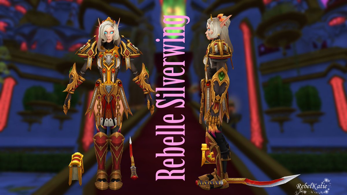 RebelxKatie's tweet photo. My main in wow ❤️
Rebelle Silverwing ✨️ Holy Paladin
Finally got round to making her model 🩷
#worldofwarcraft #warcraftfanart #warcraft #render #holy #bloodelf #sindorei #paladin #art #model #cinema4d #blender #wip #oc #roleplay #eversong #scenic #3drender #3Dart #rendering https://t.co/ASsRpulLNx