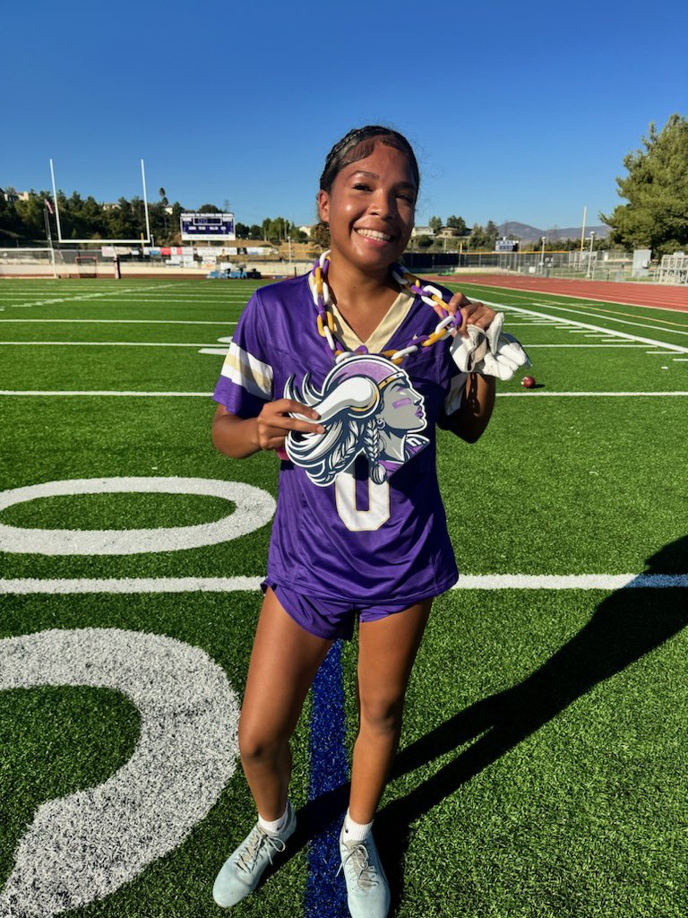 VHSVikingsFlag's tweet image. Last weeks #TurnoverChain vs Vasquez High School went to Sophia M. &amp;amp; Leya A. Both had interceptions. 

“V”ictory!!!

#VikingDNA 🤘🏾🧬