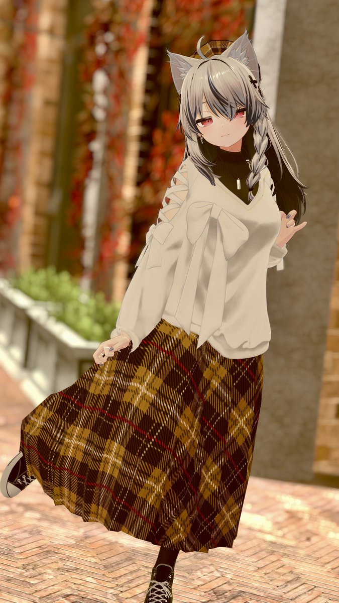 papimeruVRC's tweet image. このスカート大好き🍁
しなのちゃんにも着せちゃった
ポーズも可愛く撮れました🙌