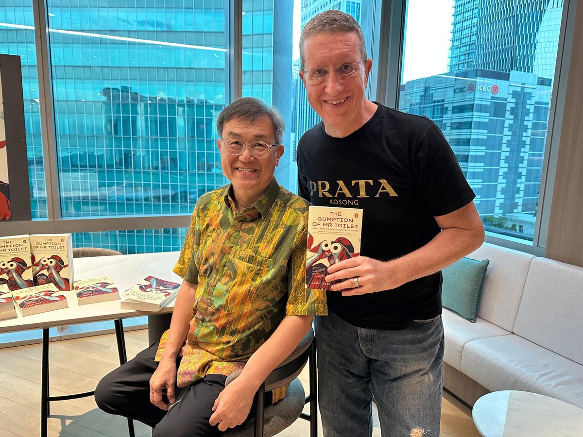 Delighted to support my friend and inspiration <a href="/jackwto/">Jack Sim</a> at his book launch yesterday. Well done Mr. Toilet, I hope you keep up the good works for a long long time to come. 👏👏👏🙏🙏🙏