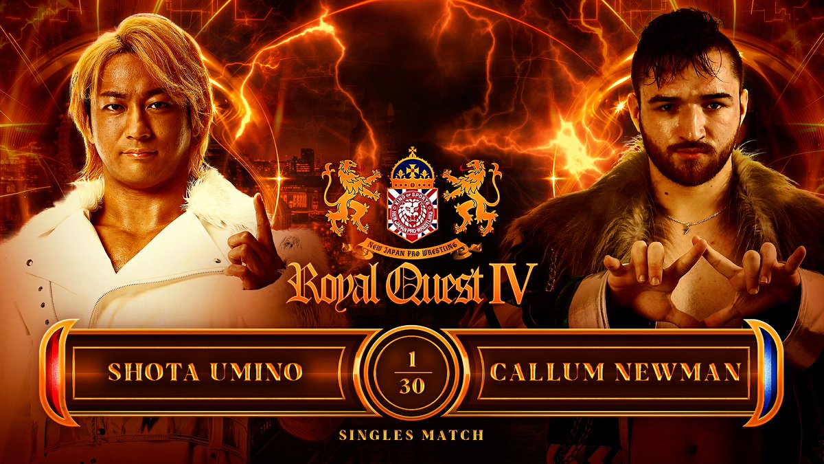 njpwglobal's tweet photo. 🇬🇧🇬🇧🇬🇧🇬🇧🇬🇧
Four more big matches set for #RoyalQuest October 20!
🇬🇧🇬🇧🇬🇧🇬🇧🇬🇧

Callum Newman vs Shota Umino!

Drilla Moloney vs Yota Tsuji!

Kosei Fujita vs Michael Oku!

AZM &amp; Dani Luna vs Mina Shirakawa &amp; Kanji!

👀https://t.co/m6MnZF4alp

TIX: https://t.co/r2kJUMLgzX

#njpw https://t.co/eAEm5wnXcb