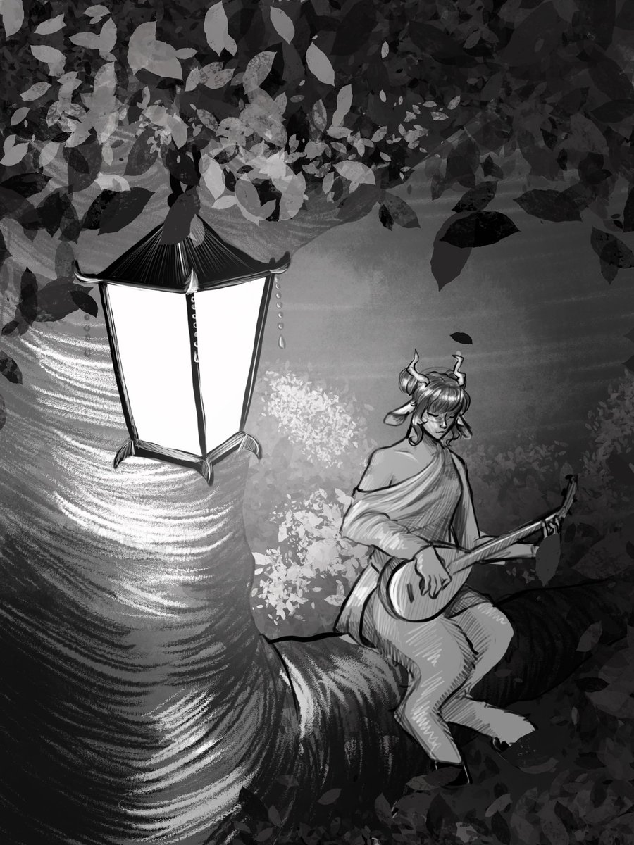 KCisanARTIST's tweet photo. #inktober day 1! 
Faun + Lantern.

#sketch #day1 #art #artist https://t.co/jqWMQcwiEH