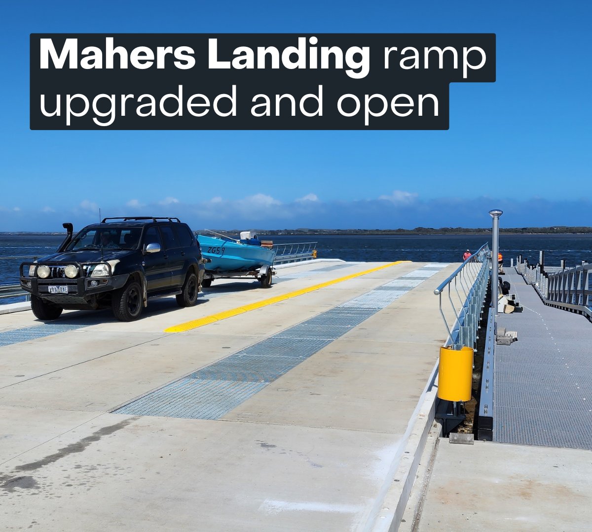 Getting out onto Anderson Inlet is about to look a whole lot different with the new Mahers Landing boat ramp upgraded and open!

With upgrades at Mahers complete, crews have started work at Inverloch boat ramp.

For all the info, head to betterboating.vic.gov.au