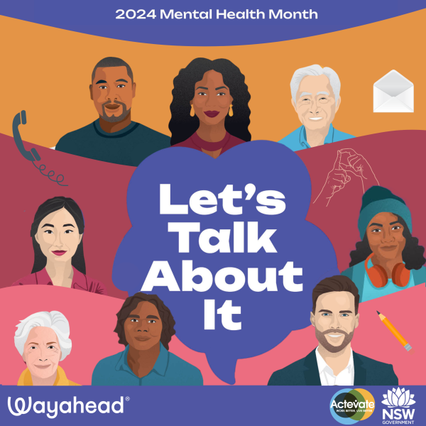 It’s #MentalHealthMonth and this year’s theme is #LetsTalkAboutIt, which emphasises the significance of good mental health in our daily lives and encourages us to seek help when needed.
Learn more and join in promoting mental health and wellbeing: mentalhealthmonth.wayahead.org.au