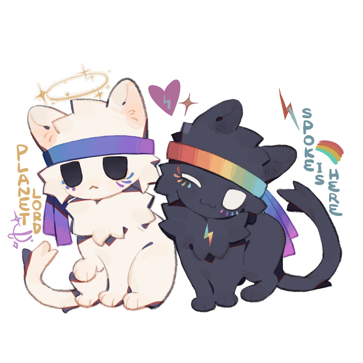 Framsty_leaf's tweet photo. so we get two kittens……
#prideduofanart #planetlordfanart #spokeisherefanart https://t.co/egC5YbOX39