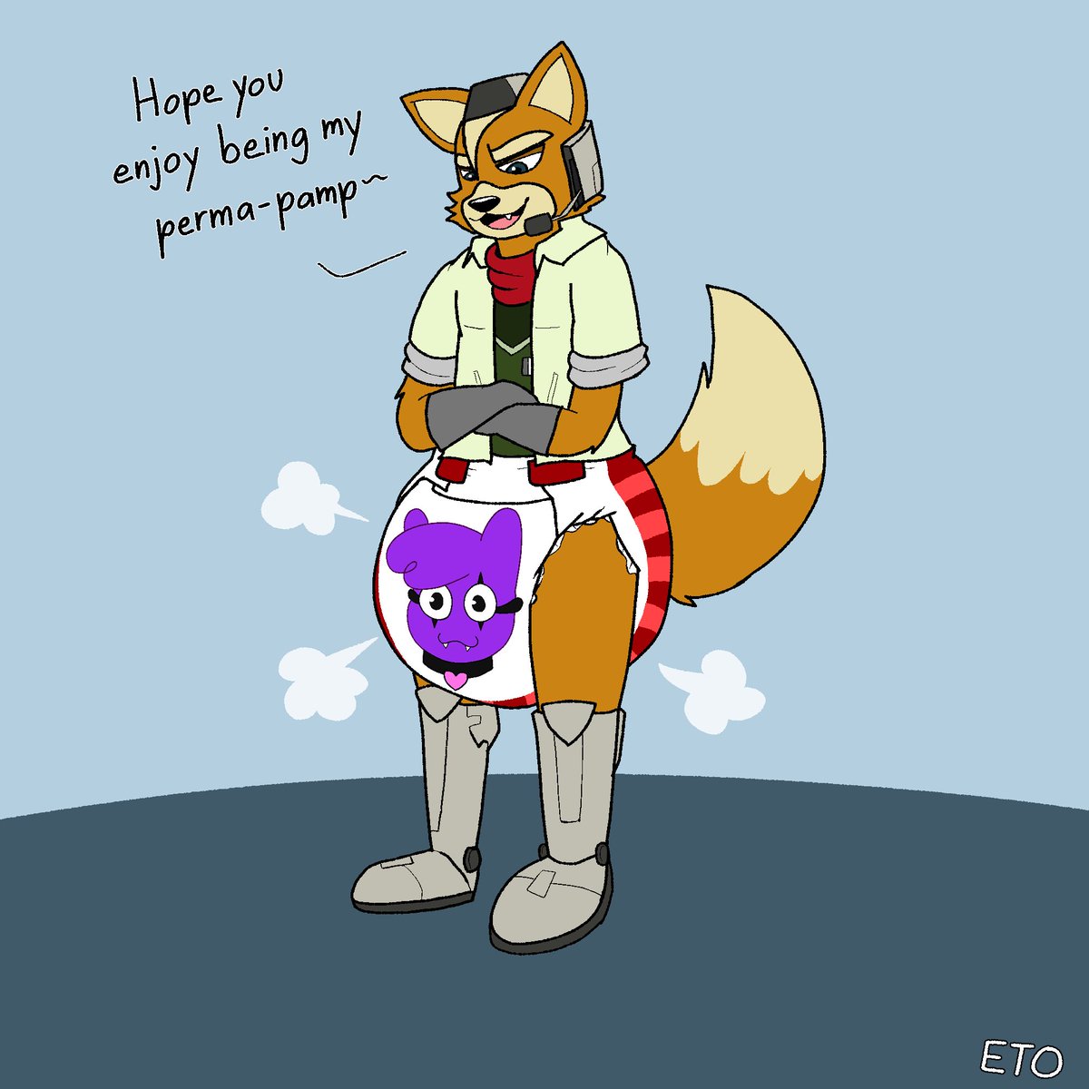 smolfox77's tweet photo. Fox’s New Uniform YCH for @Dorche_AD!  #diapertf https://t.co/CGoxPO5hfR