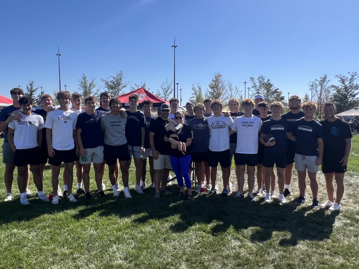 Always a pleasure coaching young men who are good football players, but even better people. <a href="/ElkhornSouthFB/">Elkhorn South Football</a> has some of the best. #RollStrorm #FamilyOnOne