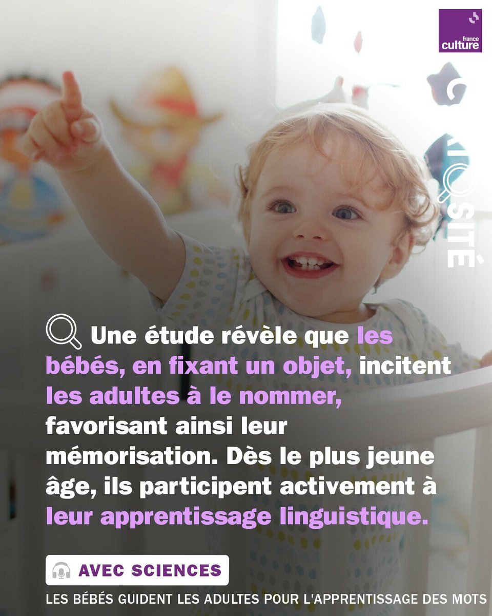 👶💡 Et si les bébés étaient déjà de grands apprentis chercheurs ? Leur curiosité active leur cerveau bien avant de parler !
➡️ l.franceculture.fr/I9w