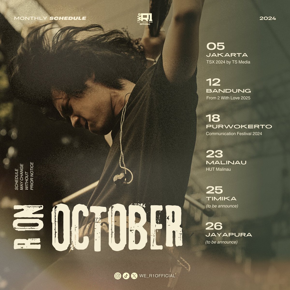 we_r1official's tweet photo. Bulan ini Rony main nya jauh! Selamat bersenang-senang bareng Rony di bulan Oktoberπ₯
#RonyParulian #ROnOctober https://t.co/6PtK6rTyl2