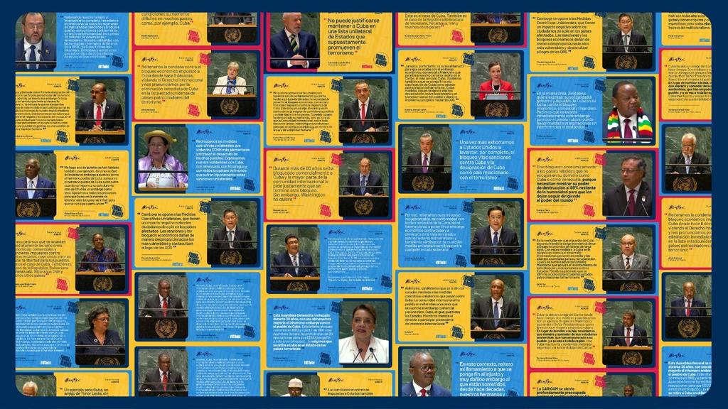Agradecemos las 46 denuncias al bloqueo de EEUU y los 23 llamados a eliminar a Cuba de la arbitraria Lista de Estados patrocinadores del terrorismo, realizadas en Segmento de Alto Nivel del Debate General de #AGNU79.

#TumbaElBloqueo
#OffTheList