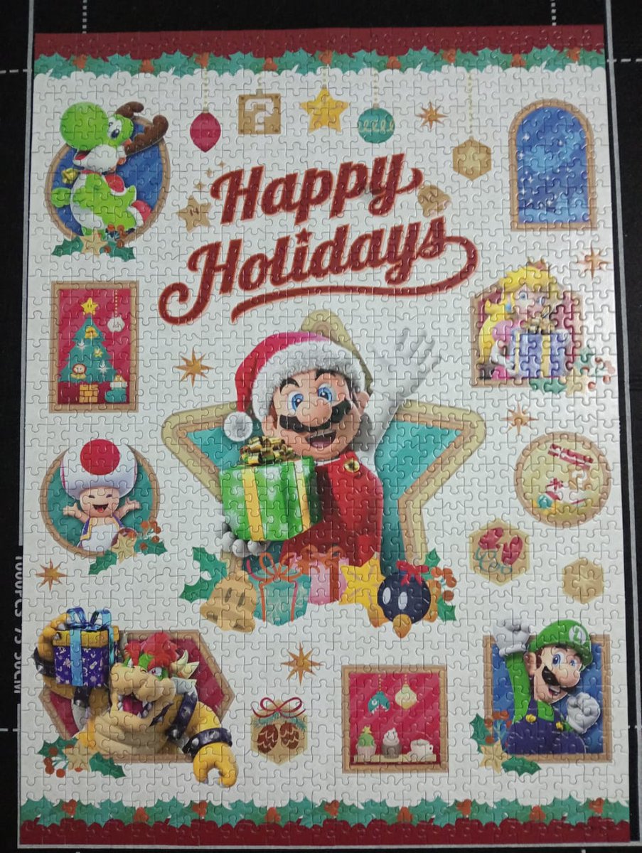mack18CV's tweet photo. En 14hrs de directo 1000 piezas - Super Mario Happy Holidays🧩🤍 https://t.co/PgTrB8f2xU