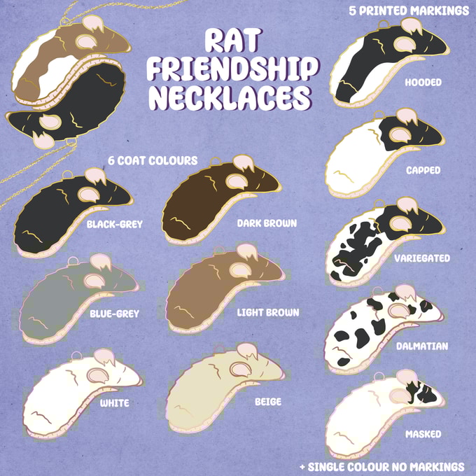 do you like rats? do you like friendship? the interlocking rat friendship necklaces were designed just for you! pledge at kickstarter below:
kickstarter.com/projects/haunt…