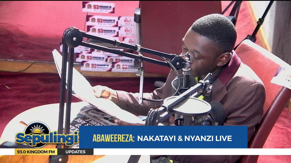 KingdomTVUganda's tweet photo. Ag'omumpapula mu #ssepulingi ne @ShadrakJoshua live on
@93kingdomfm
. #KTVUpdates #93kingdomfm #kingdommediaapp #ssepulingi https://t.co/Lu9mVgPkI7