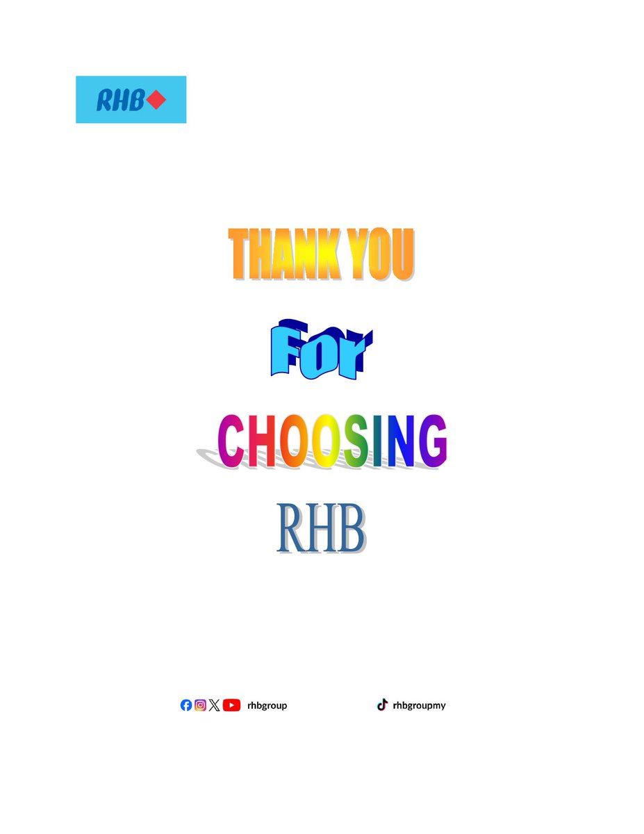 RHBGroup's tweet photo. To all our customers, you are the best 💙
And to others, follow us to learn more about how our products and services benefit you. 😁
#TogetherWeProgress https://t.co/LshjDzyM2F
