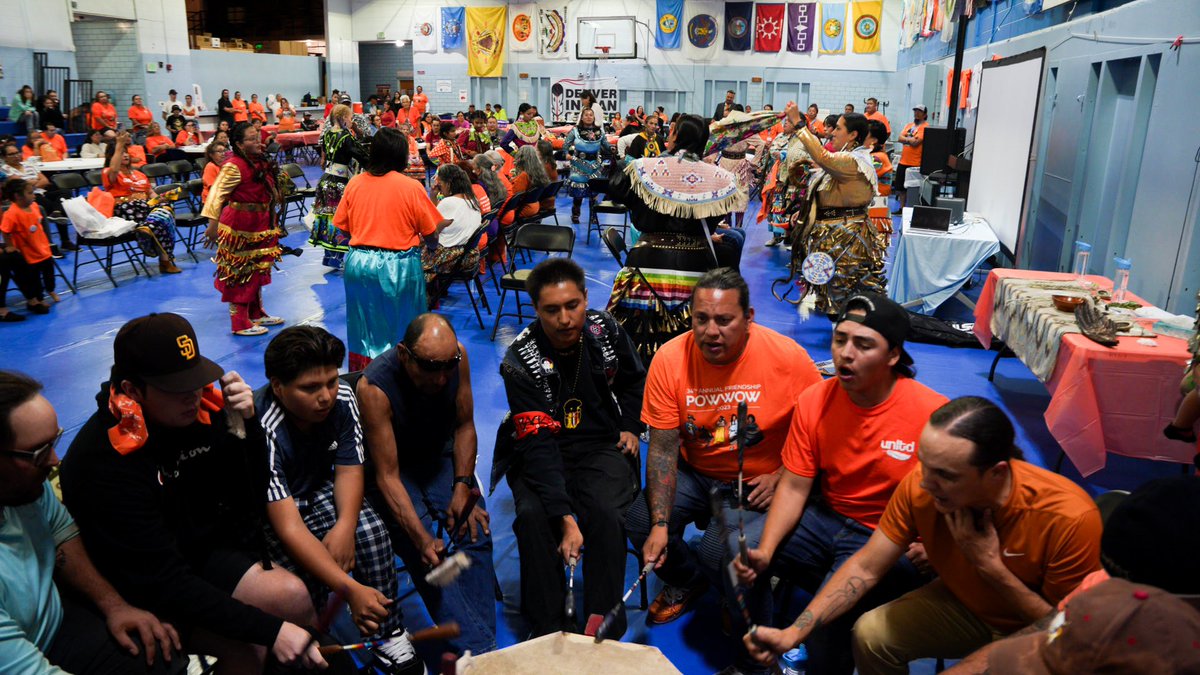 HumanizingStory's tweet image. Today, Truth and Reconciliation Day or also known as #OrangeShirtDay  is a day to honor and remember the survivors and those who didnt return from boarding schools across North America. The #Denver Indian Center hosted a event for the indigenous community today.