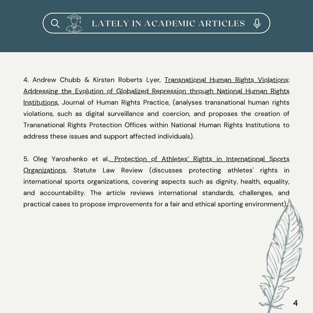 LAOT_Blog's tweet image. Presenting part II of the August edition of ‘Lately in Public Law’.

This month too we have carefully curated a selection of academic articles, insightful blogposts, engaging podcasts and exciting opportunities that emerged in August

#podcast #publiclaw