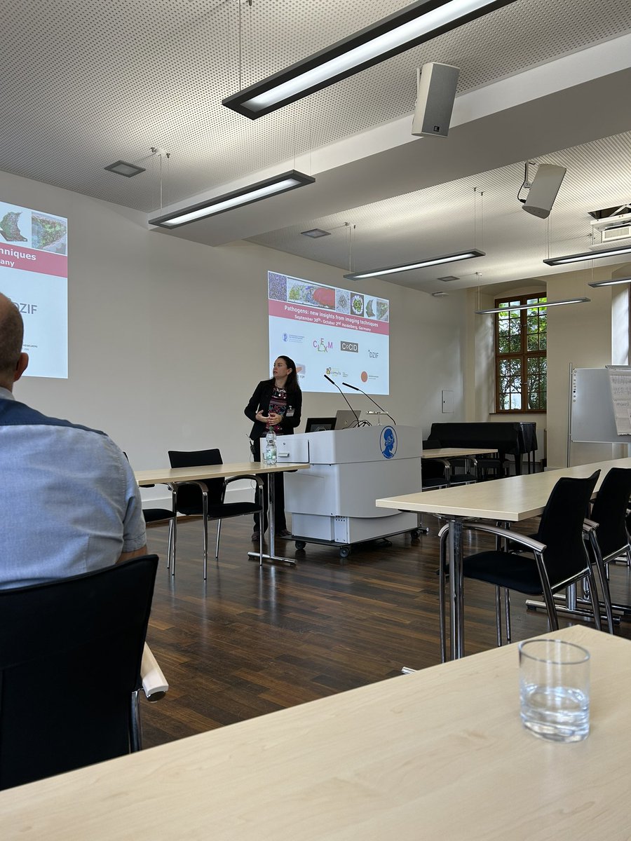 MadeleenBrink's tweet photo. #CLEXM PI and host @VWein4 introducing the Pathogens: New Insights from Imaging Techniques Conference @UniHeidelberg Excited for the week ahead! https://t.co/xoqR3KEV4u