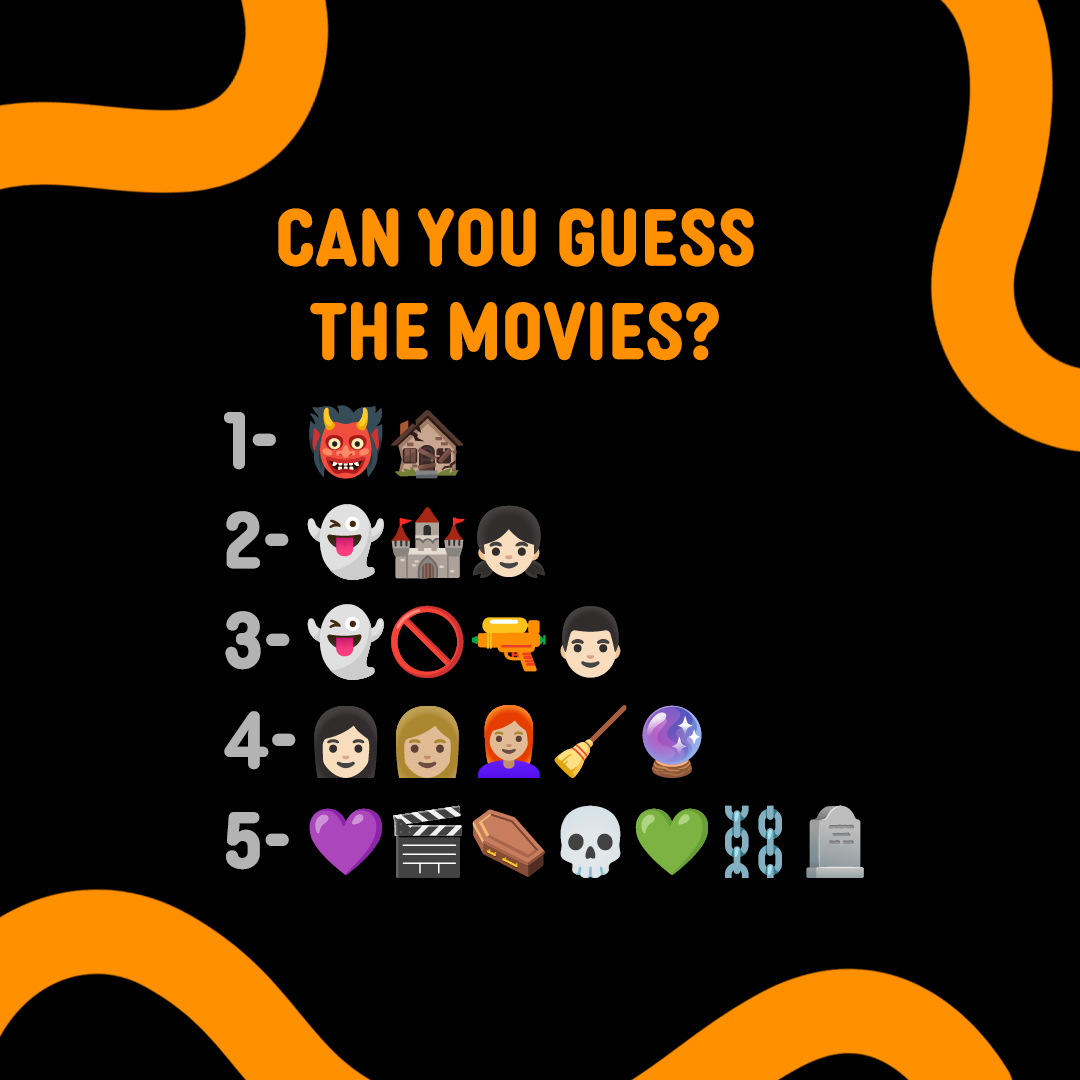 Can you guess the Halloween movie using the emojis? Let us know the answers in the comments 👇🏼