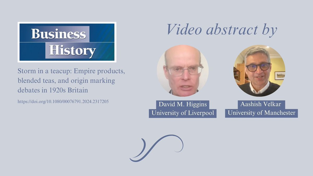 BH__journal's tweet image. 📢 New #VideoAbstract Alert! 🎥🍵
youtu.be/pPePXwDk2kk 

Download article 👉 doi.org/10.1080/000767… 

#Brands #ConsumerPreference #MerchandiseMarksAct #TeaIndustry #ProductQuality @UKTalkingTea @UkNatArchives