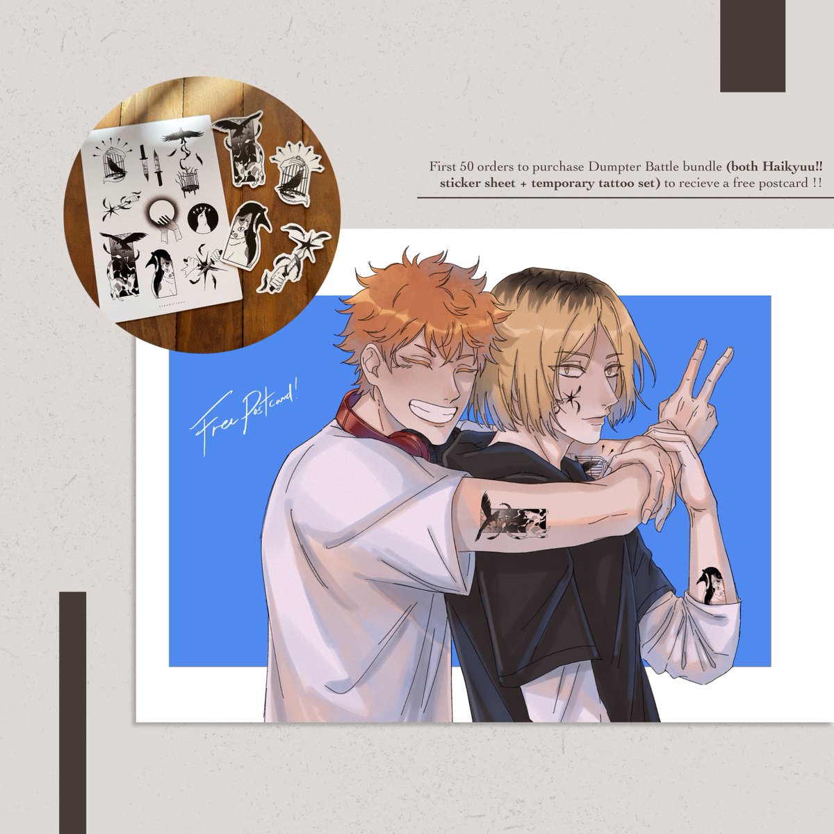 oldwhitebox's tweet image. [rts🤍] After much delay, my sh🍊p is finally open !! HQ Temporary tattoos &amp;amp; stickers restocked ! Thank you so much for your patience 🤧🫶🏻 

🔗 &amp;amp; details below