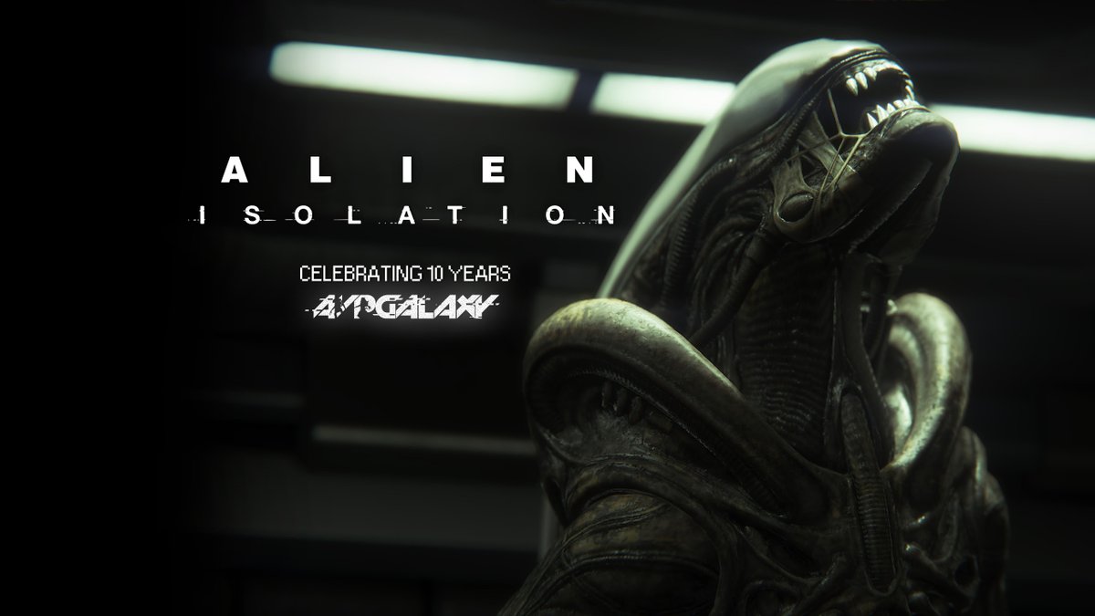 avpgalaxy's tweet photo. It's October. That means we're celebrating the 10th Anniversary of one of the best pieces of Alien media ever. @CAGames's #AlienIsolation. Through the month we'll be swapping out or social banner with #VirtualPhotography from the game by our own @ridgetop21. https://t.co/Zxg6nAFzZN