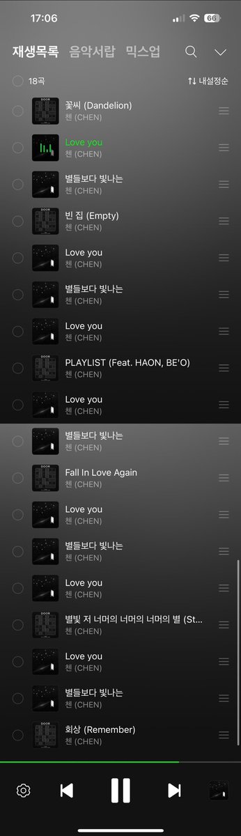 JongdaeBar's tweet image. Melon song list🎵🎵🎵

#Chen_LoveYouAndBeyond
#Chen_Beyond 
#CHEN #첸 #Beyond