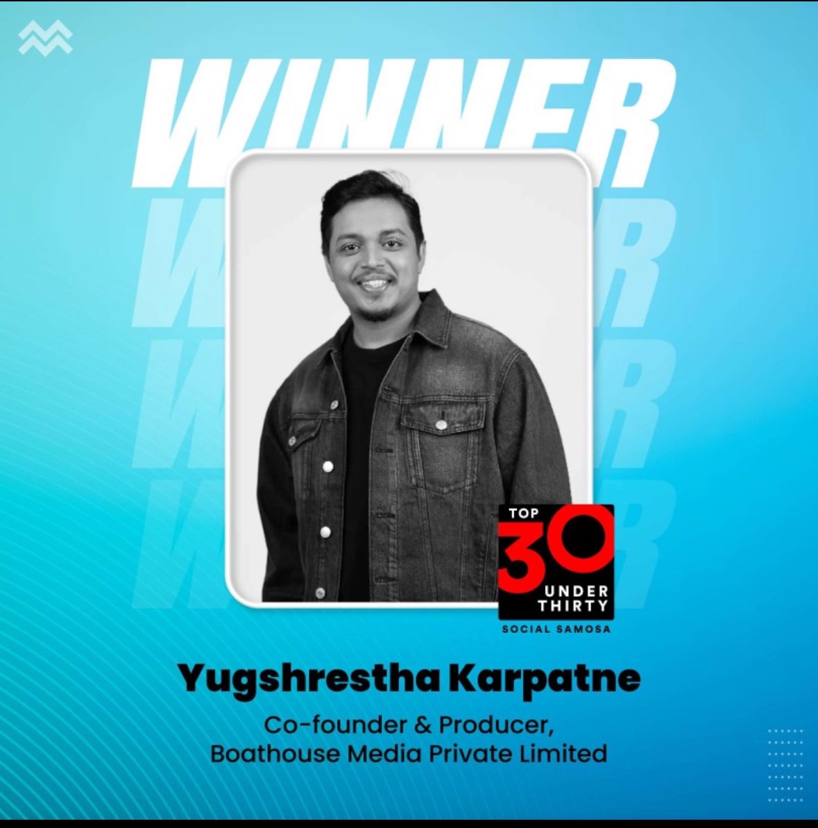 Thrilled to be part of the Social Samosa 30 Under 30 Class of 2024! 🎉 😎

Massive thanks to <a href="/Social_Samosa/">Social Samosa</a> for this incredible recognition—and of course, a huge shoutout to my <a href="/boathouse_media/">Boathouse Media</a> family.

#SS30Under30 #Grateful #BoathouseMedia #Advertising #Marketing #AwardWin